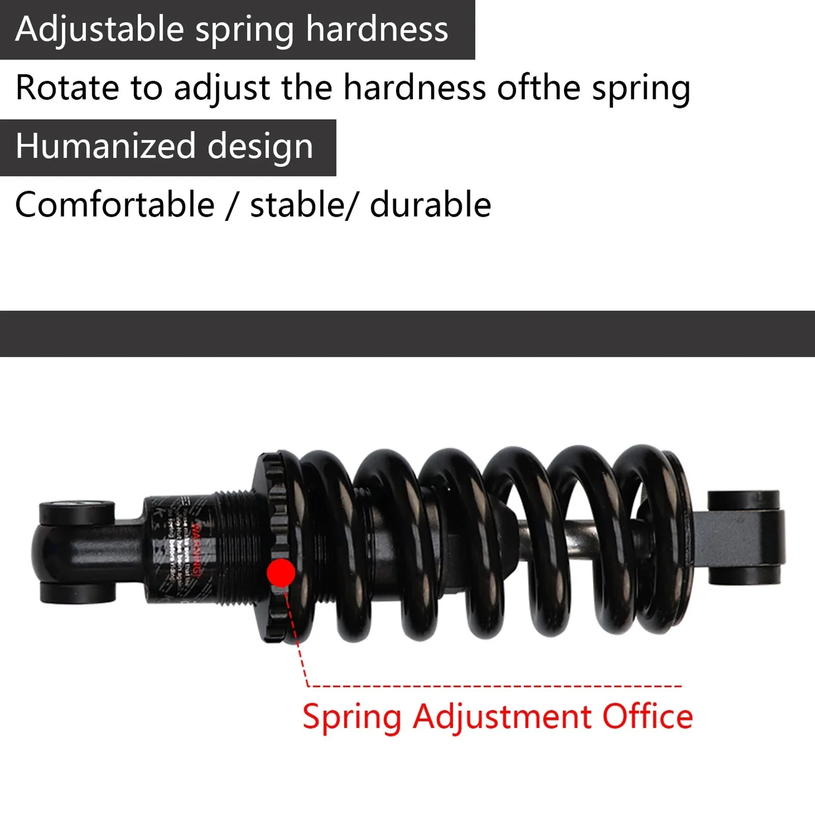 Bike Suspension Coil Spring, Rear Shock Absorber, 125mm, 150mm, 165mm, 190mm