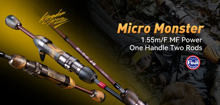 Kingdom New Kingpro2 Series Fishing Rods 1.8m 1.98m 2.1m M ML L Power MF Action Spinning Casting Carbon Lure Rod 2 Sections Rod
