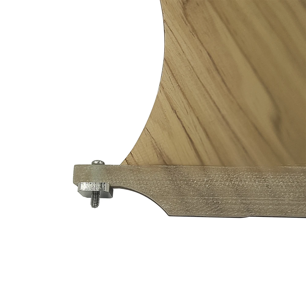 Bamboo Sup Board Fin 6-10.25inch Central Single Surfboard Fin Longboard Paddle Board Fibreglass Fin With Screw Stand Up Paddle