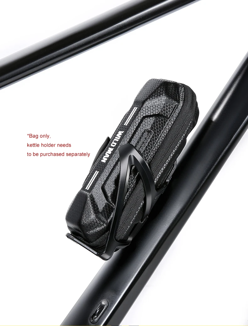 WILD MAN XT11 Bicycle Bottle Cage Tool Case PU EVA Hard Shell Zipper Mesh Storage Pouch Cycling Repair Organizer Case Only