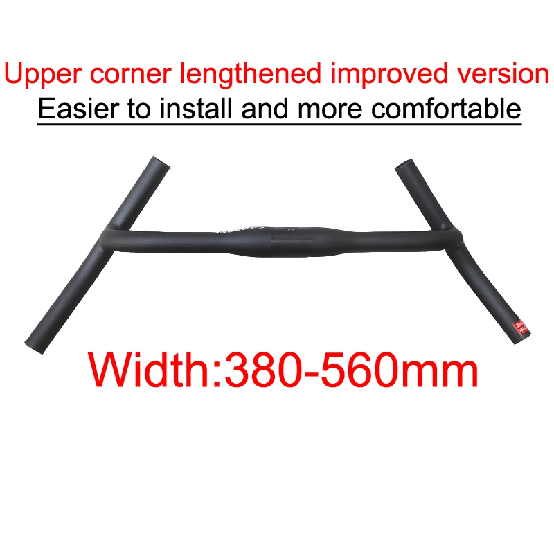 ZNIINO New Carbon Gravel H Handlebar Big Flare Bar Cycle Cross Road MTB Bike Handlebars Carbon Fiber Travelling Bicycle