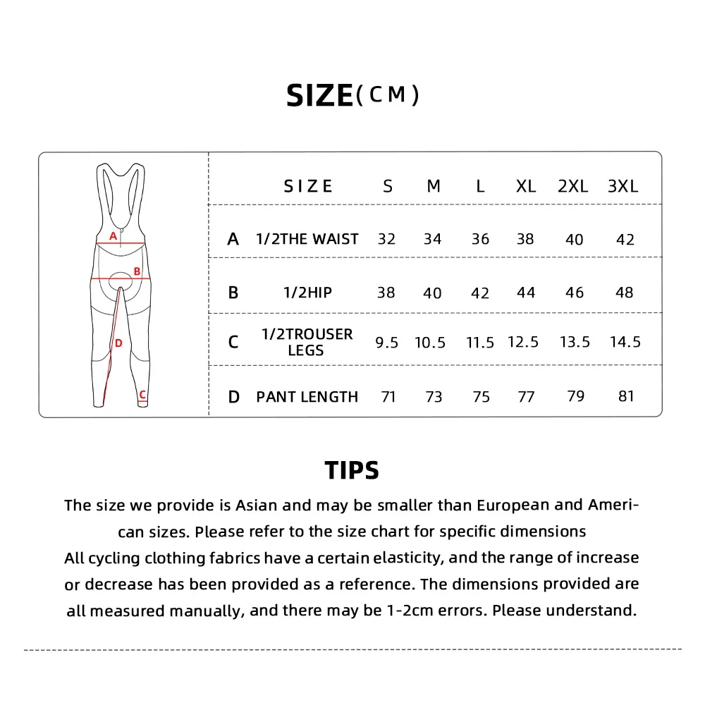YKYWBIKE Men's Winter Thermal Fleece Cycling Bib Pants Mountain Bike Zipper Cycling Pants Gel Padded MTB Long Tights Suspenders