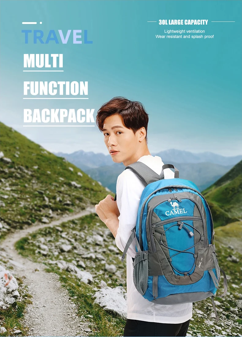 GOLDEN CAMEL 30L Waterproof Backpacks Outdoor Mountaineering Bag For Men Women Camping Sports Hiking Backpack Large Capacity