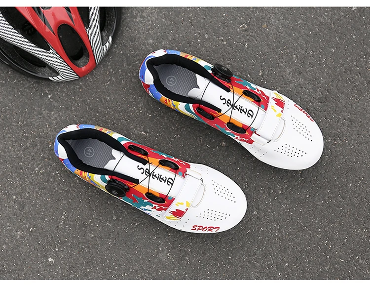 2023 MTB Cycling Shoes Men Mountain Footwear Racing Road Bicycle Flat Clit Sneaker Cleat Women Dirt Speed Route Bike Biking Spd