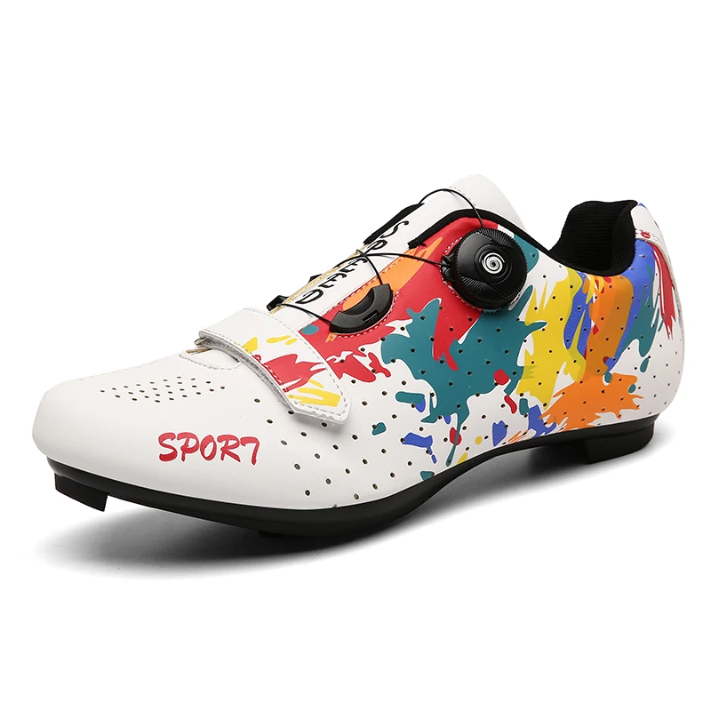 2023 MTB Cycling Shoes Men Mountain Footwear Racing Road Bicycle Flat Clit Sneaker Cleat Women Dirt Speed Route Bike Biking Spd