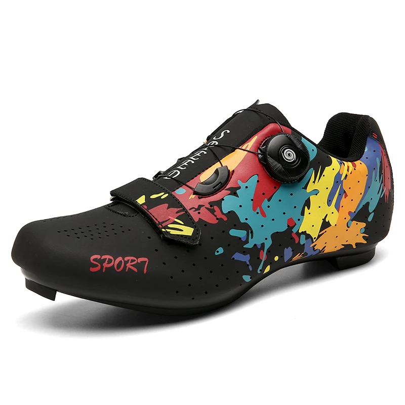 2023 MTB Cycling Shoes Men Mountain Footwear Racing Road Bicycle Flat Clit Sneaker Cleat Women Dirt Speed Route Bike Biking Spd