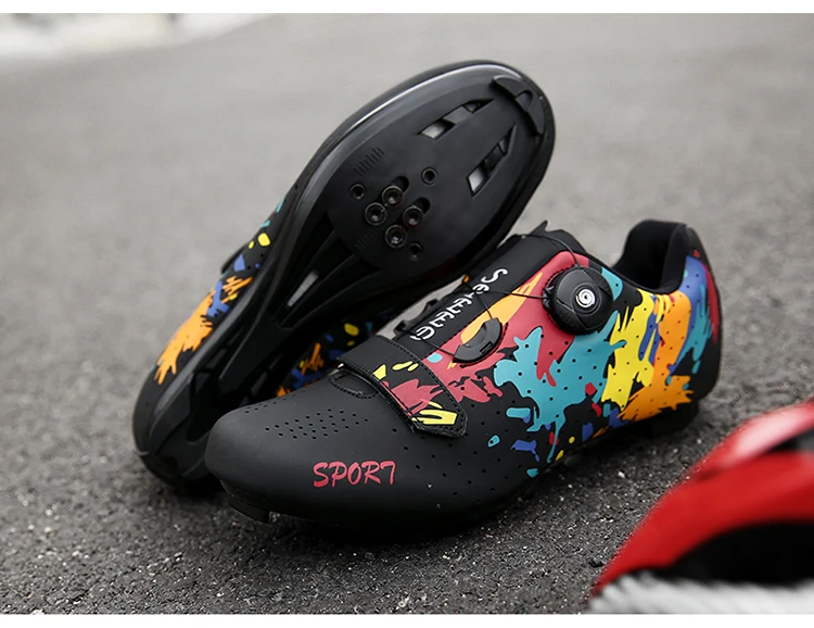 2023 MTB Cycling Shoes Men Mountain Footwear Racing Road Bicycle Flat Clit Sneaker Cleat Women Dirt Speed Route Bike Biking Spd