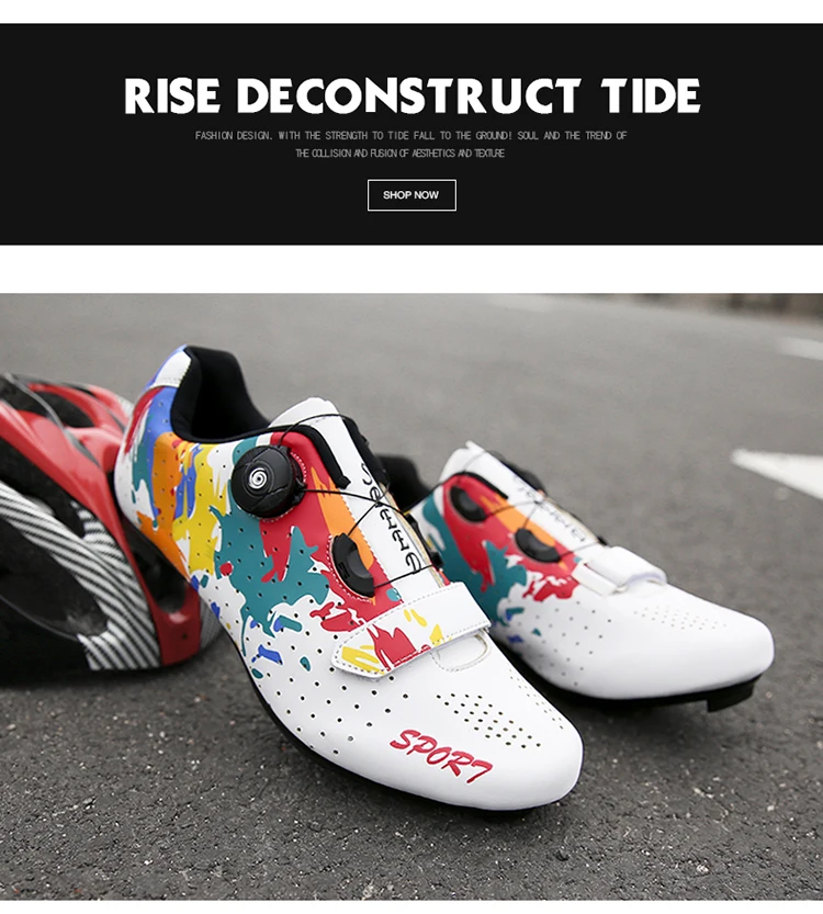 2023 MTB Cycling Shoes Men Mountain Footwear Racing Road Bicycle Flat Clit Sneaker Cleat Women Dirt Speed Route Bike Biking Spd