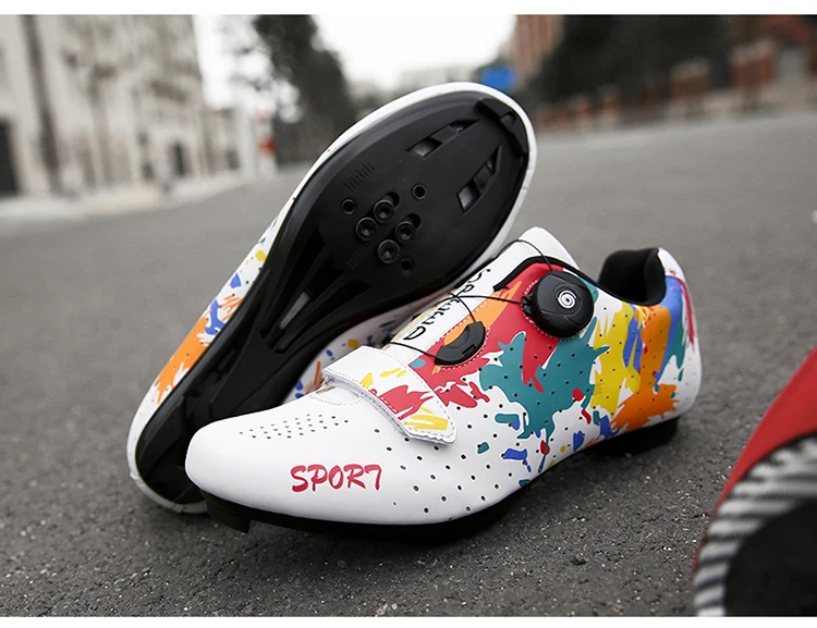 2023 MTB Cycling Shoes Men Mountain Footwear Racing Road Bicycle Flat Clit Sneaker Cleat Women Dirt Speed Route Bike Biking Spd