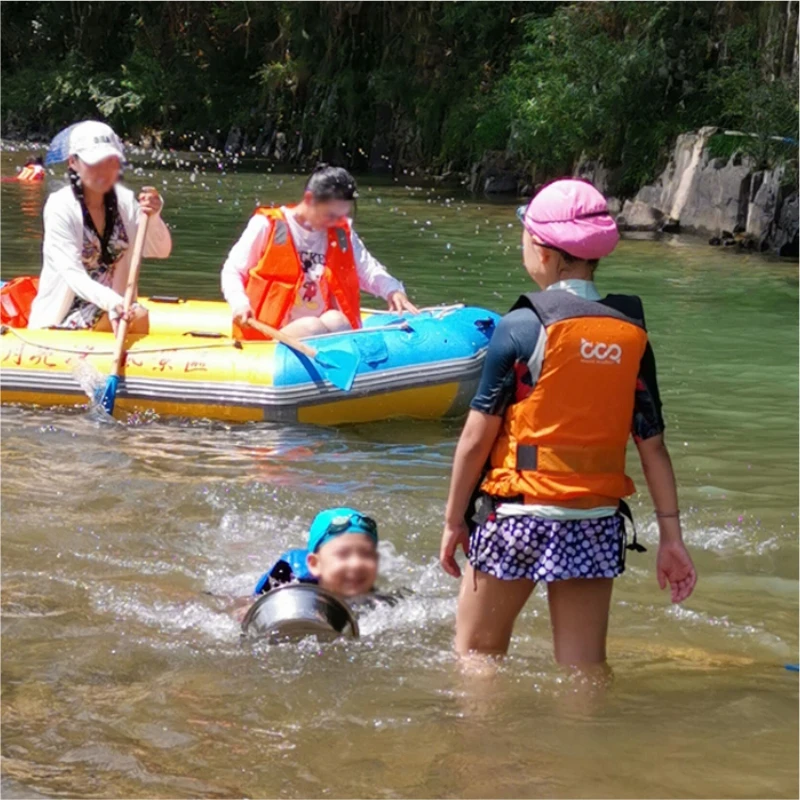 Adult kids Adult Life Jacket for Kayaking Approved PVC Foam Buoyancy Aids Safety Fishing Life Jacket Vest for Adults