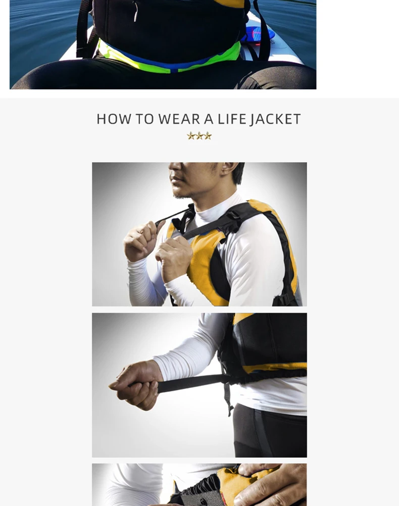 Adult kids Adult Life Jacket for Kayaking Approved PVC Foam Buoyancy Aids Safety Fishing Life Jacket Vest for Adults