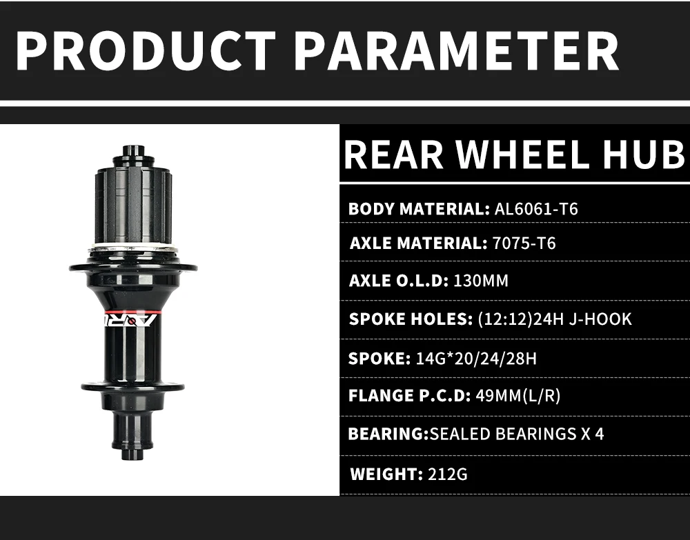 ARC Road Bike Hubs 24H Bicycle Hub V Brake 4 Pawls 48 Clicks Front 100 Rear 130MM Bearing Hub 20 24 Holes Ultralight 280g 8-11S