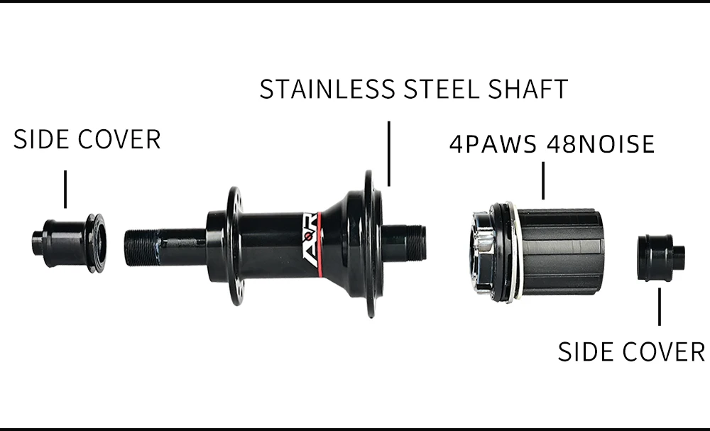 ARC Road Bike Hubs 24H Bicycle Hub V Brake 4 Pawls 48 Clicks Front 100 Rear 130MM Bearing Hub 20 24 Holes Ultralight 280g 8-11S