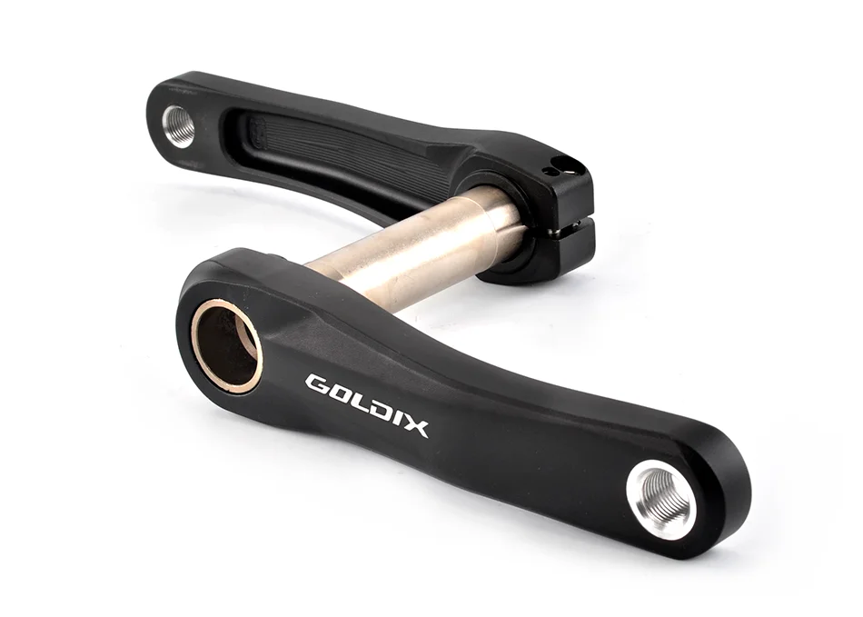 GOLDIX Children Bicycle Crankset 110/127/140/150/155/160mm Crank with Protective Disc 30T 32T Chainwheel Kids Bike Accessories