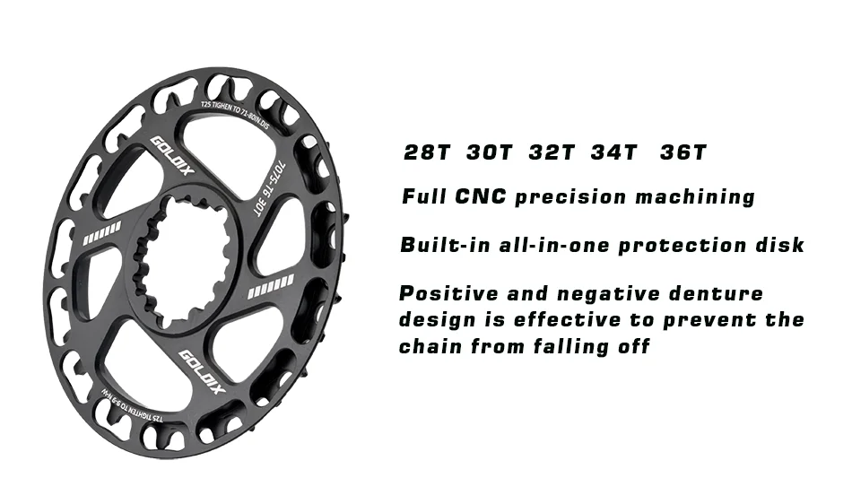 GOLDIX Children Bicycle Crankset 110/127/140/150/155/160mm Crank with Protective Disc 30T 32T Chainwheel Kids Bike Accessories