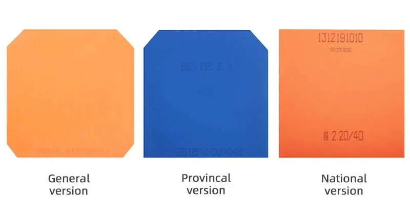 DHS-Hurricane 3 NEO Provincial Table Tennis Rubber, Professional Tacky Ping Pong Rubber, Blue Orange Sponge