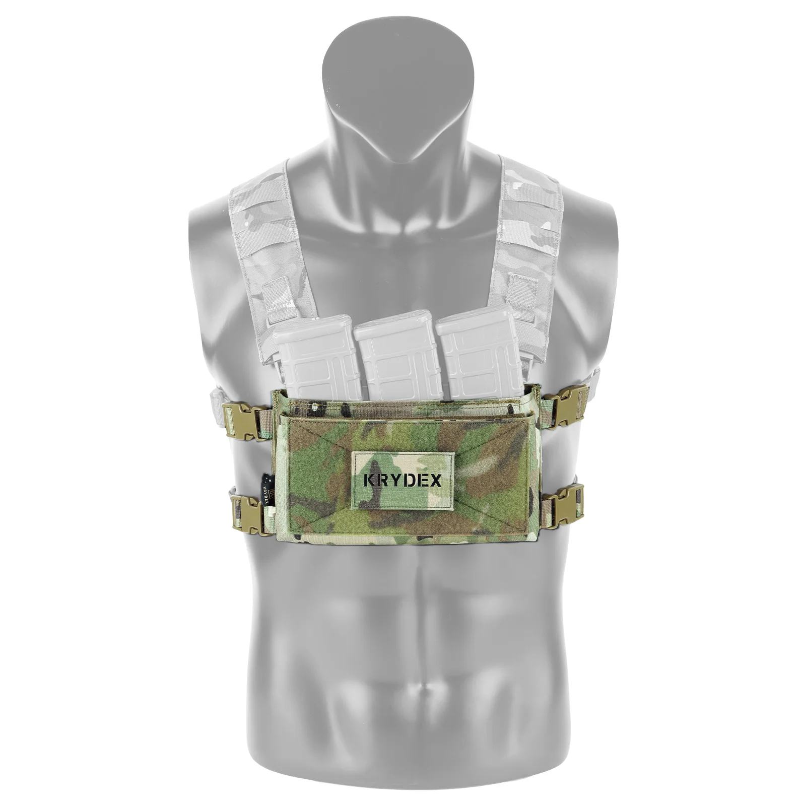 KRYDEX Spiritus Style Tactical MK3 MK4 Micro Fight Chassis Front Panel For Chest Rig JPC LV119 Plate Carrier Vest Accessories