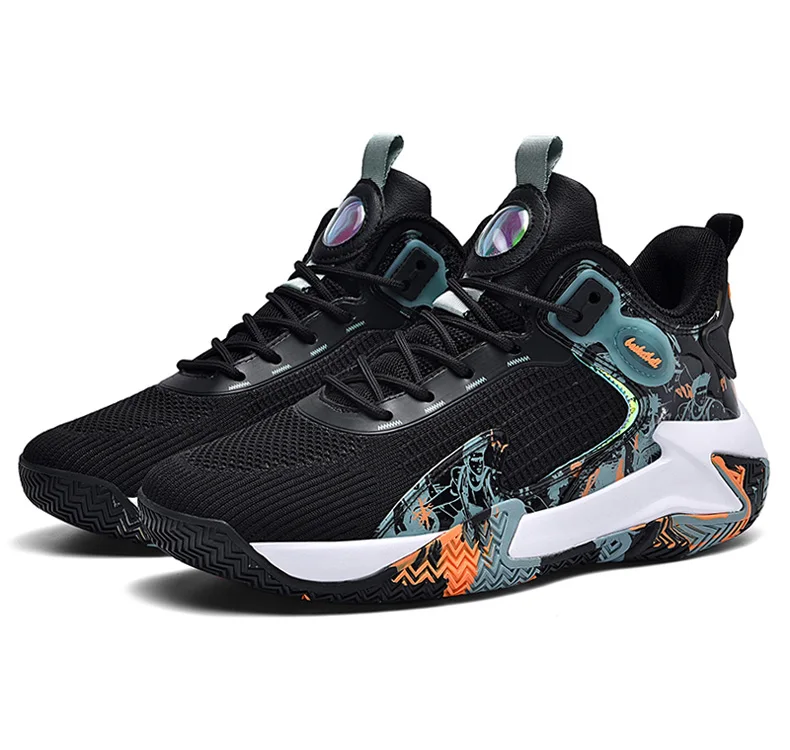 Summer Men Breathable Mesh Basketball Shoes High Top Sneakers Training Sport Shoes Big Size 47 48 Dropshipping