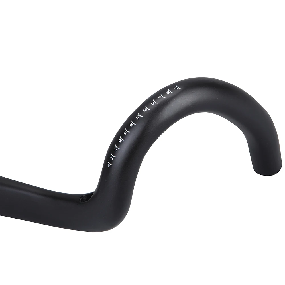 2022 New Carbon Gravel Handlebar Big Flare Bar Cyclocross Road Bike Handlebar 400/420/440mm Carbon Bicycle Handlebars 25 Degree