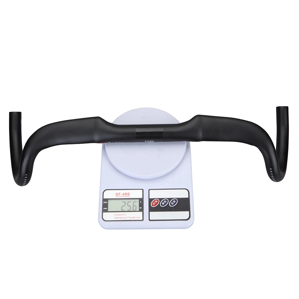 2022 New Carbon Gravel Handlebar Big Flare Bar Cyclocross Road Bike Handlebar 400/420/440mm Carbon Bicycle Handlebars 25 Degree