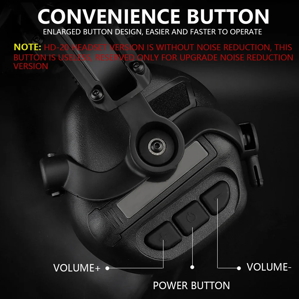 GEN 5 Tactical Headset Militar Hunting Shooting Noise Cancelling Headphones for FAST Helmet OPS Wendy Sport Arc Headset