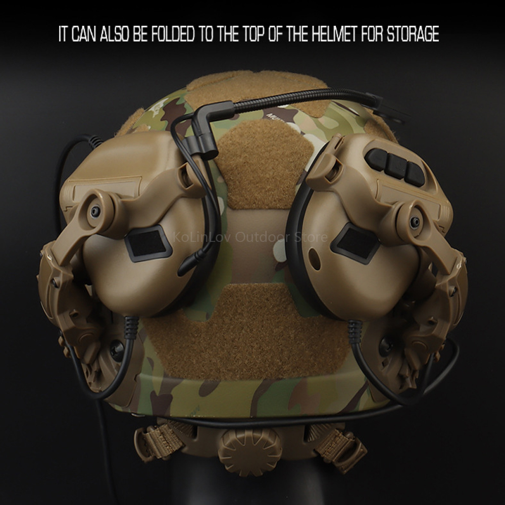 GEN 5 Tactical Headset Militar Hunting Shooting Noise Cancelling Headphones for FAST Helmet OPS Wendy Sport Arc Headset