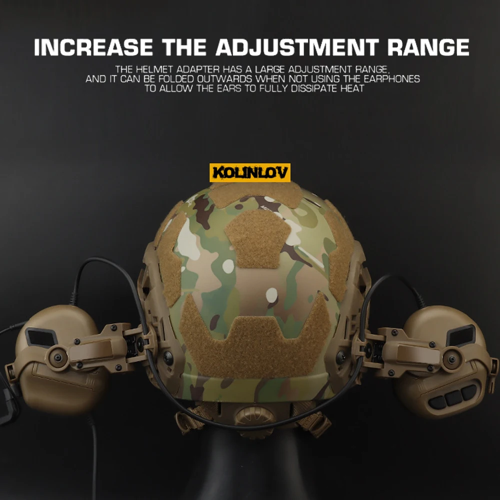 GEN 5 Tactical Headset Militar Hunting Shooting Noise Cancelling Headphones for FAST Helmet OPS Wendy Sport Arc Headset