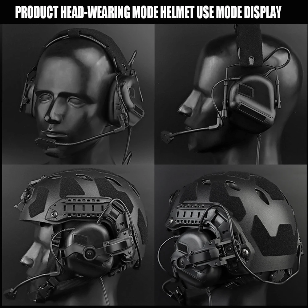 GEN 5 Tactical Headset Militar Hunting Shooting Noise Cancelling Headphones for FAST Helmet OPS Wendy Sport Arc Headset