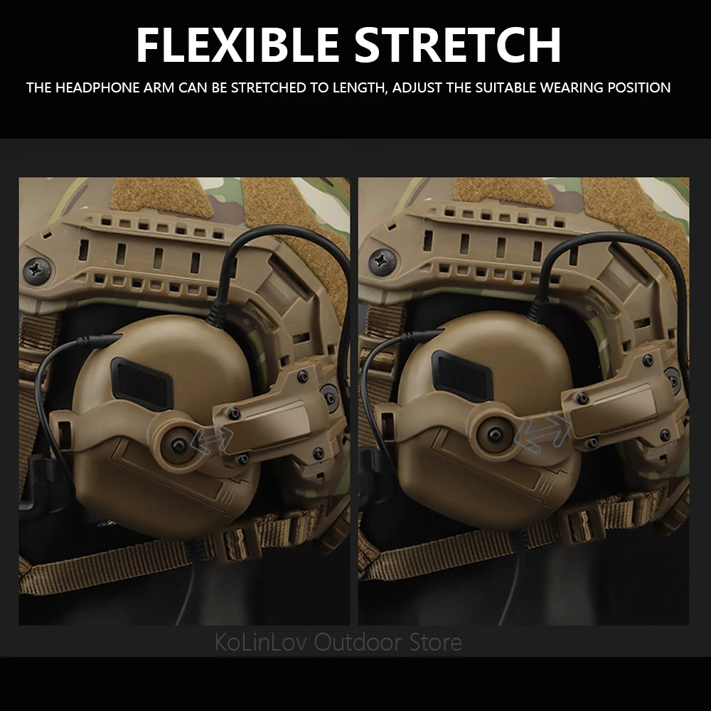 GEN 5 Tactical Headset Militar Hunting Shooting Noise Cancelling Headphones for FAST Helmet OPS Wendy Sport Arc Headset