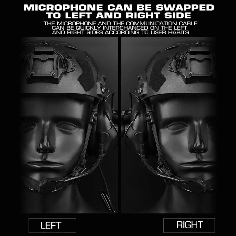 GEN 5 Tactical Headset Militar Hunting Shooting Noise Cancelling Headphones for FAST Helmet OPS Wendy Sport Arc Headset