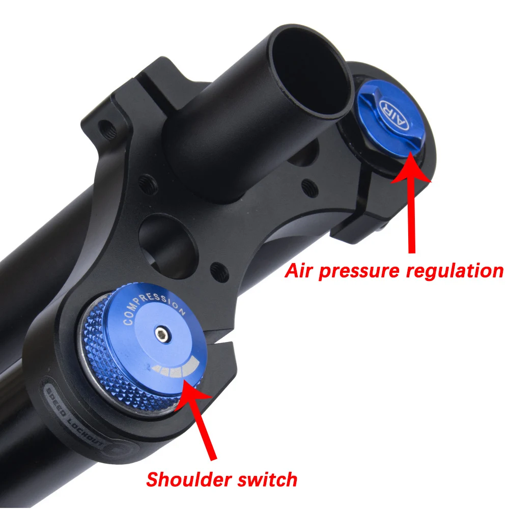 BOLANY Dual-Shoulder Air Fork 27.5/29" MTB 180mm Travel 34mm Stanchion 15*110mm BOOST Thru-Axle A-Post Disc Brake XC/AM/DH