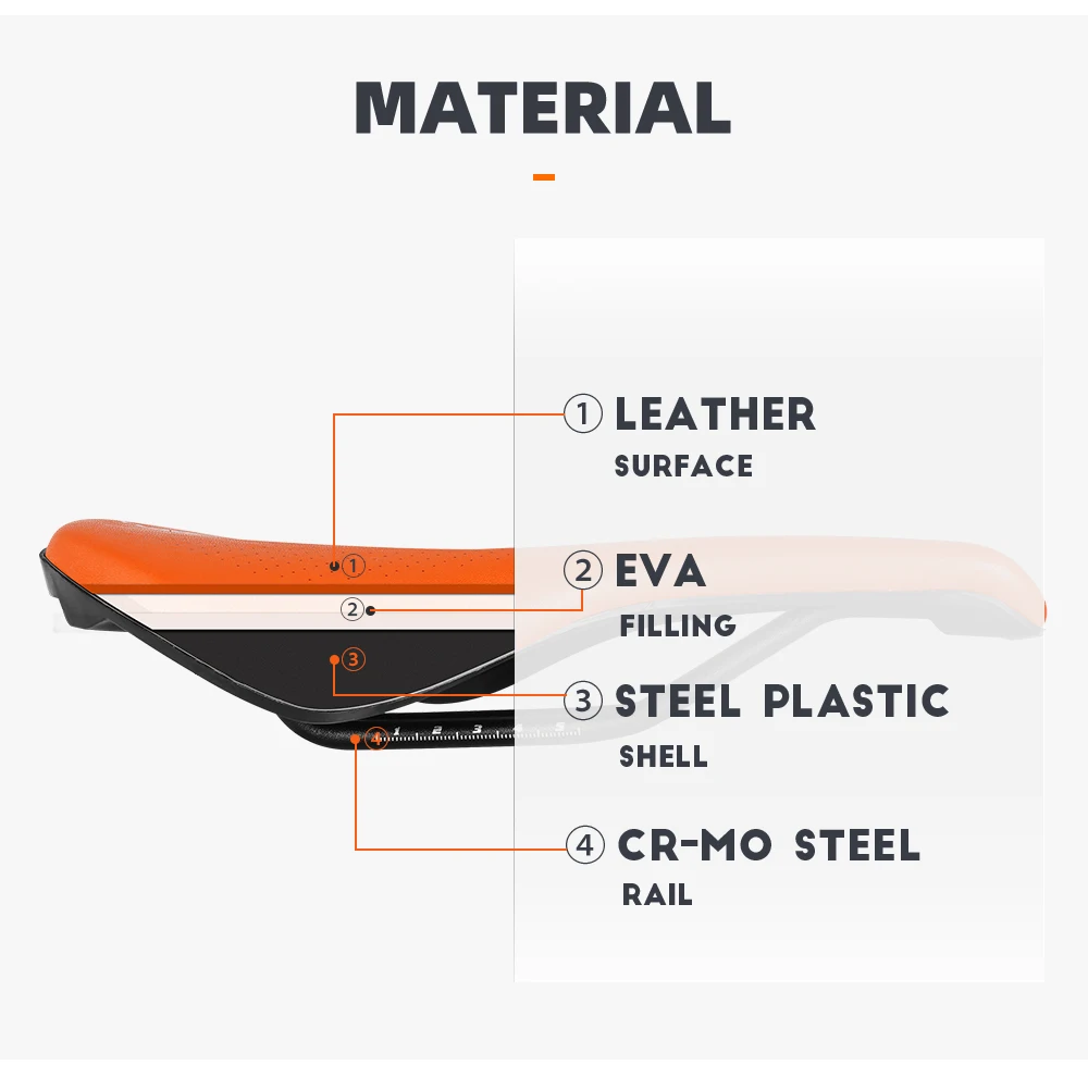 TOSEEK EVA Ultralight Breathable Comfortable Seat Cushion Bike Racing Saddle Bicycle Seat MTB Road Bike Saddle Parts Components