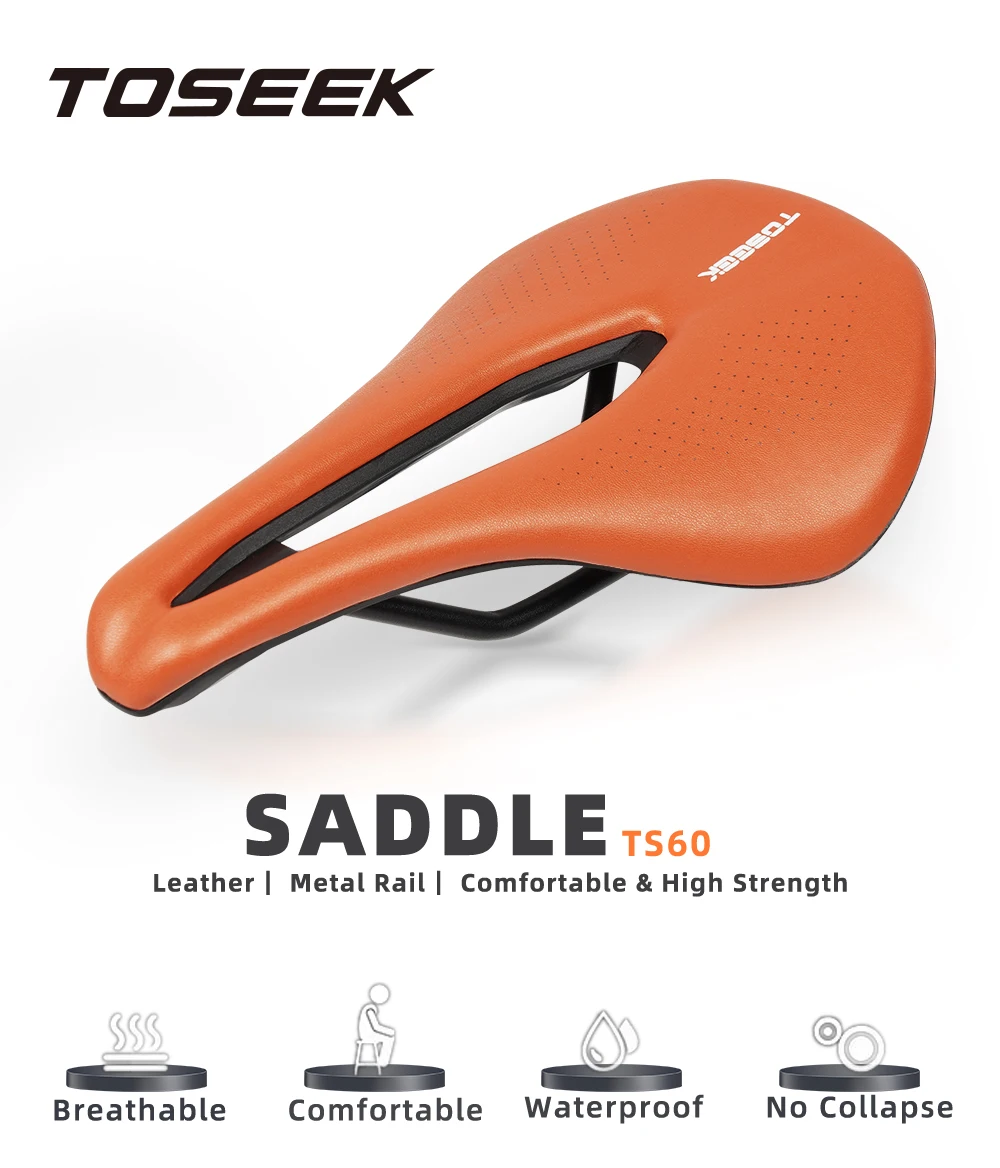 TOSEEK EVA Ultralight Breathable Comfortable Seat Cushion Bike Racing Saddle Bicycle Seat MTB Road Bike Saddle Parts Components