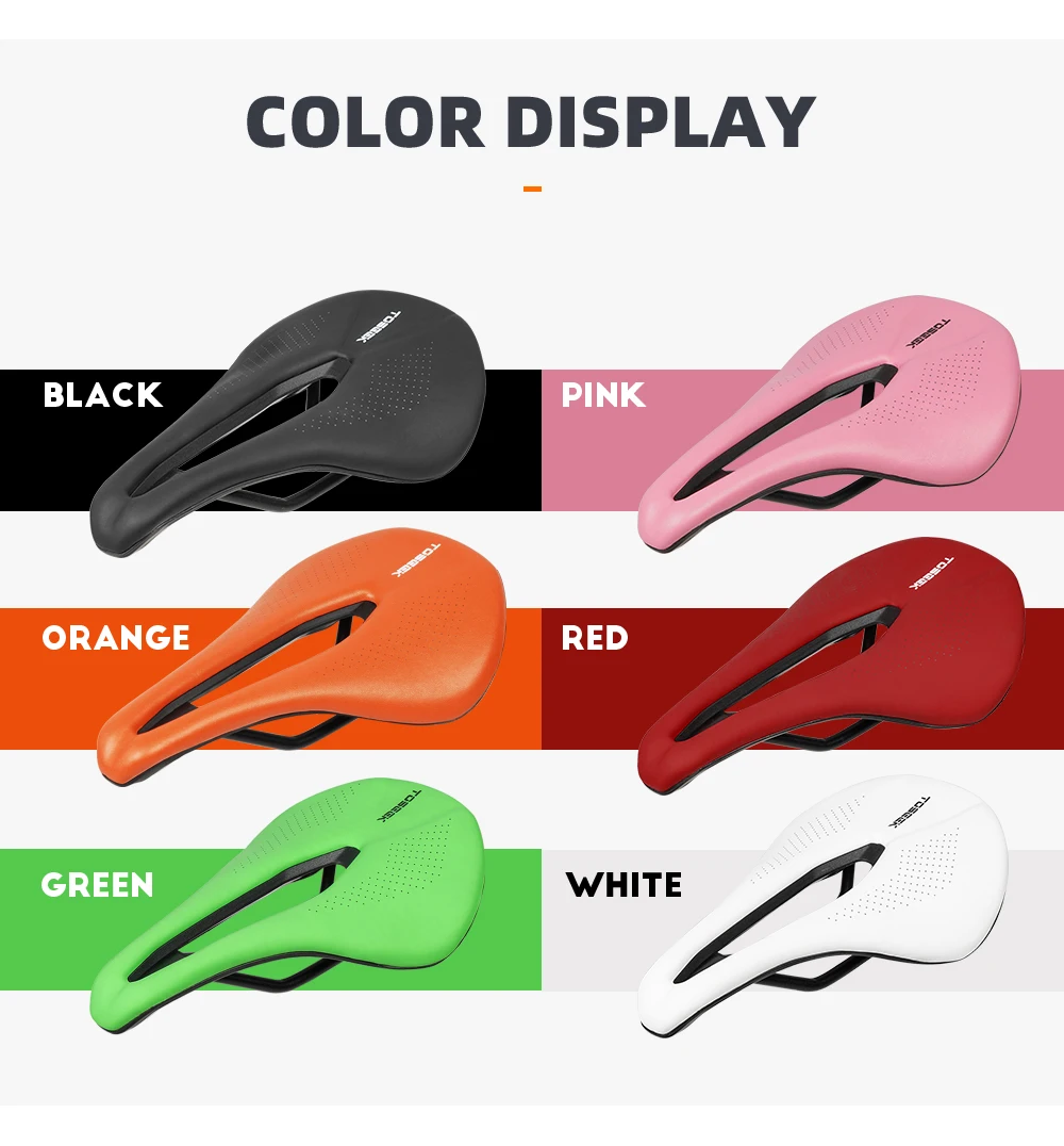 TOSEEK EVA Ultralight Breathable Comfortable Seat Cushion Bike Racing Saddle Bicycle Seat MTB Road Bike Saddle Parts Components
