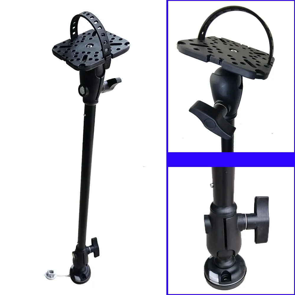 Aluminum Fishing Finder Mount GPS Transducer Bracket Arm Mounting System