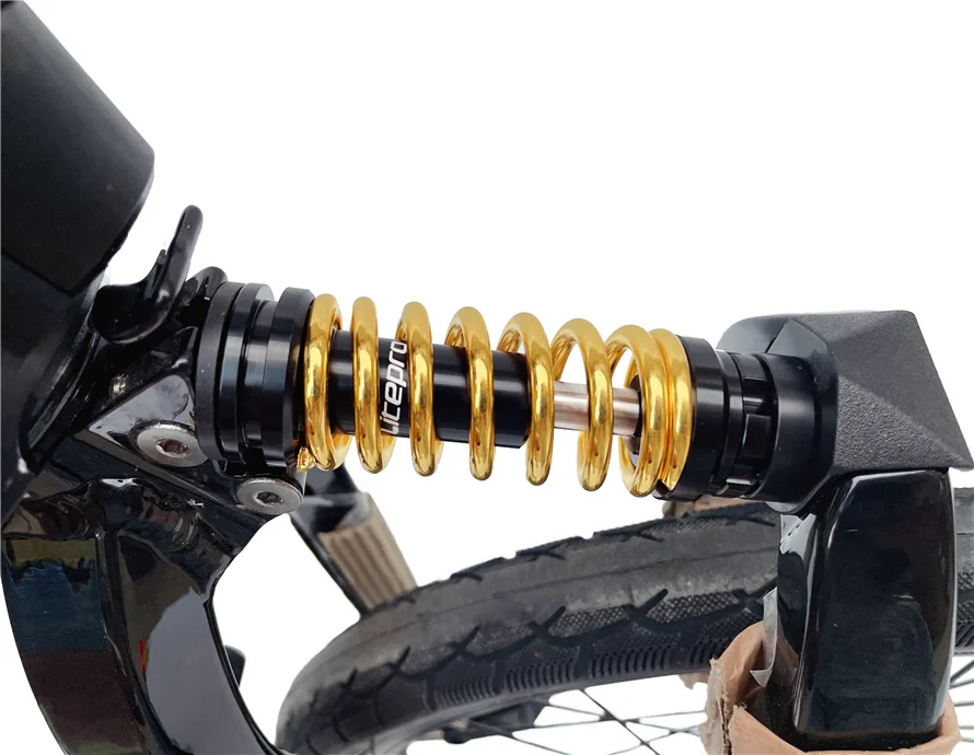 Litepro For Birdy Folding Bike Front Fork Shocks Adjustable Damping Shock Absorber Damping Spring Titanium Alloy Axis Ultraligh