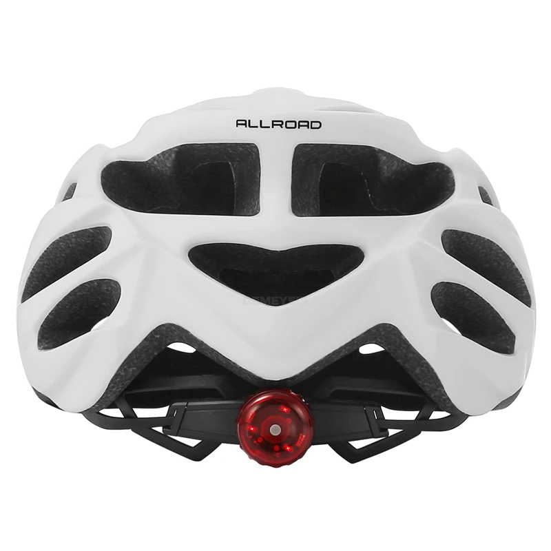Ultralight Cycling Safety Helmet Outdoor Motorcycle Bicycle Taillight Helmet Removable Lens Visor Mountain Road Bike Helmet