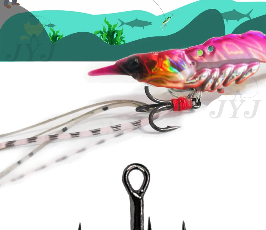 1pc 5g/7g/11g/14g Long throw Shrimp Lures Metal VIB Sinking Wobbler Hooks for Pike Walleye Bass with Accessories Tackle