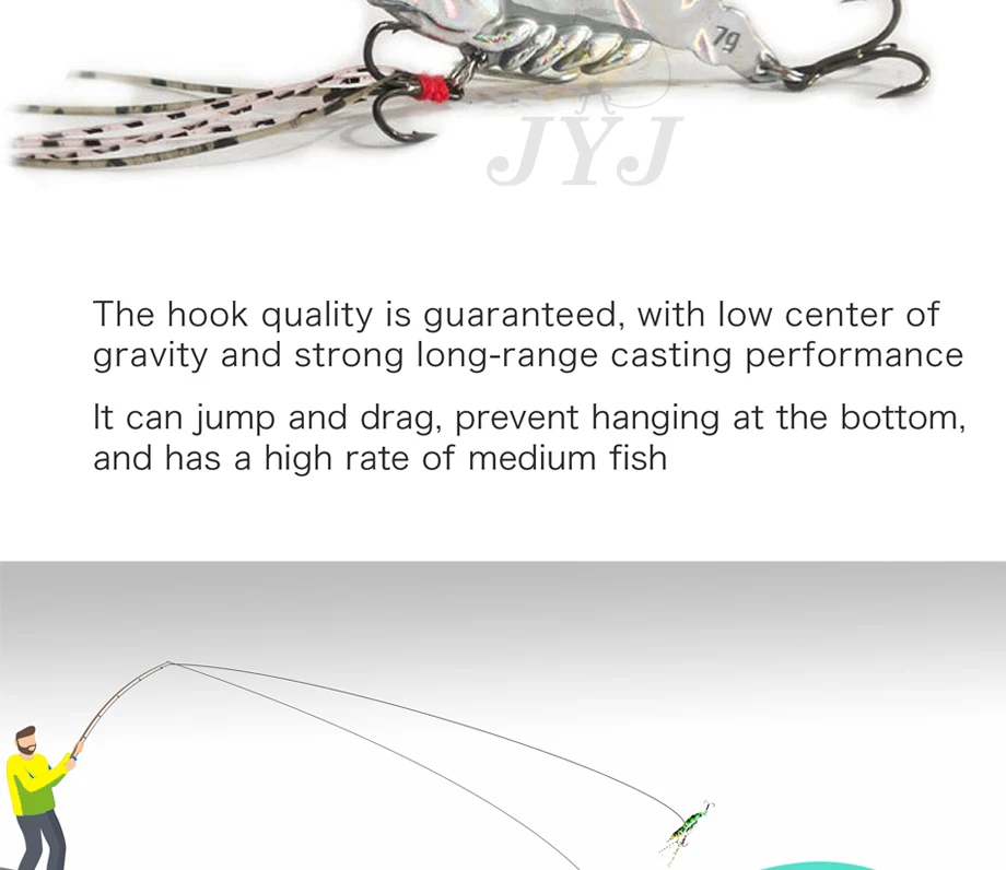 1pc 5g/7g/11g/14g Long throw Shrimp Lures Metal VIB Sinking Wobbler Hooks for Pike Walleye Bass with Accessories Tackle