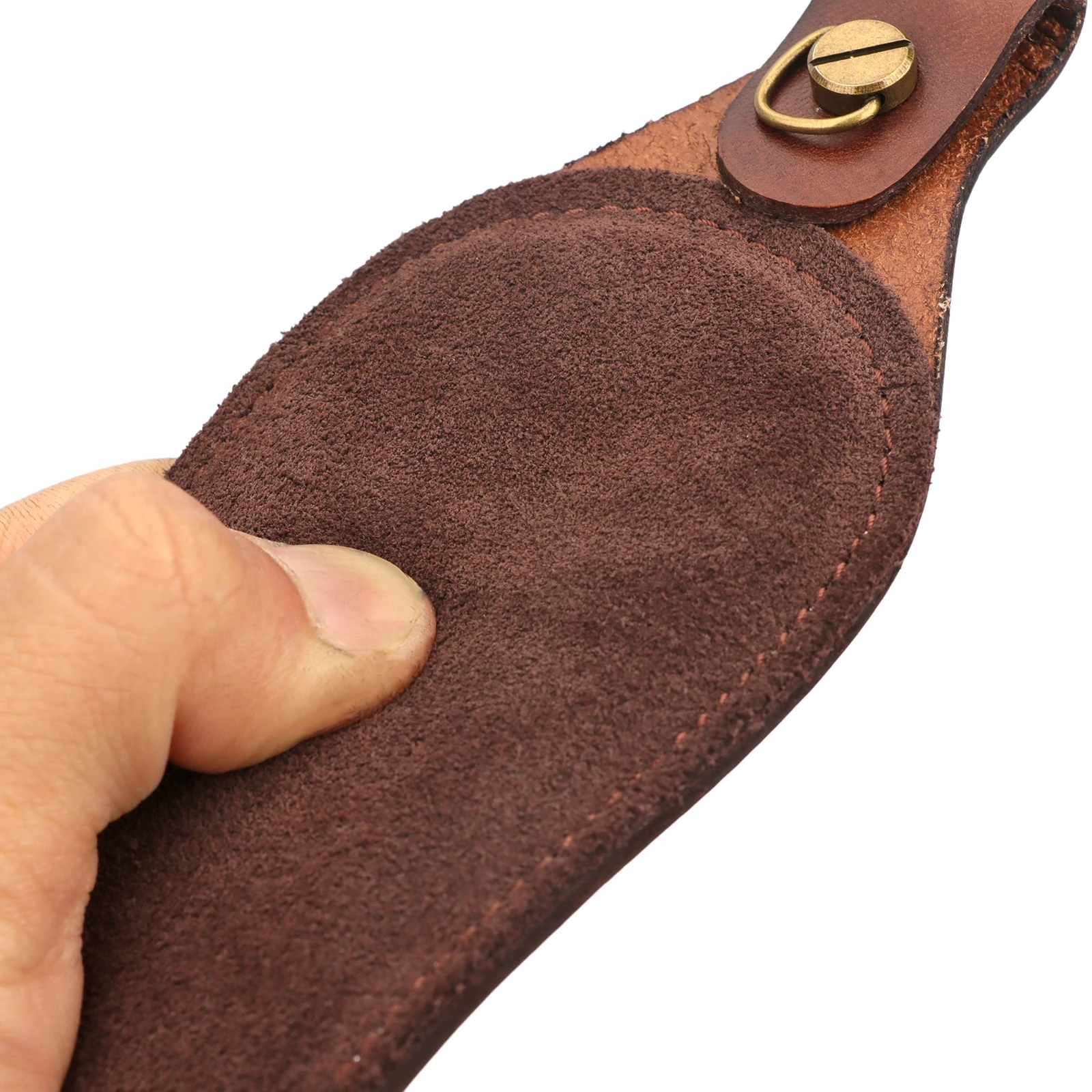 Tourbon Vintage Leather Ammo Holder Rifle Sling Adjustable Gun Shoulder Strap Cartridge Holder with Swivels Hunting Accessories