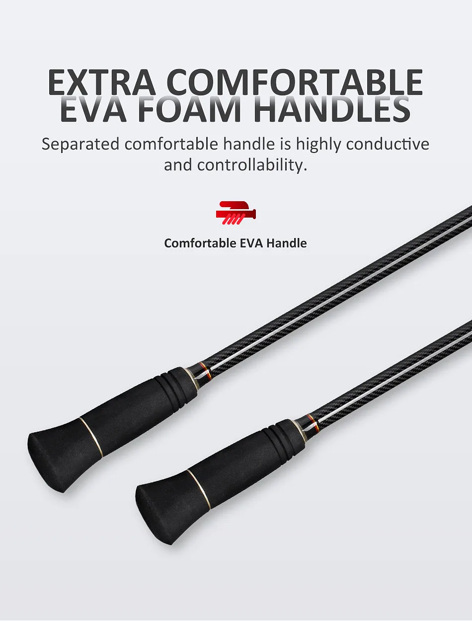 Noeby Full Solid Slow Jigging Fishing Rod 1.83m 1.96m M ML High Sensitivity Spinning Baitcast 2 Section Saltwater Fishing Rods