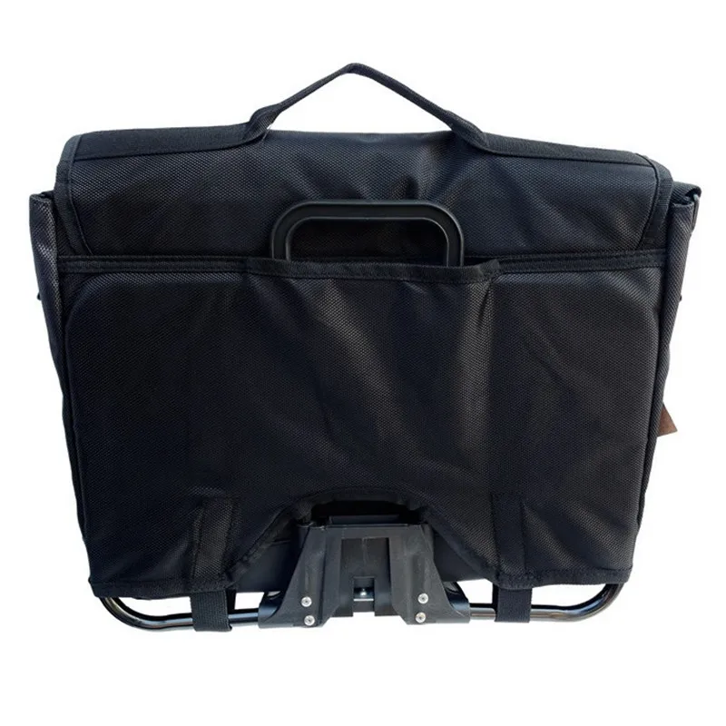 Folding Bike Bags & Panniers Use For Brompton Birdy BYA412 Front Storage Bag handbag sbag With Rainproof Cover Aluminum Mount