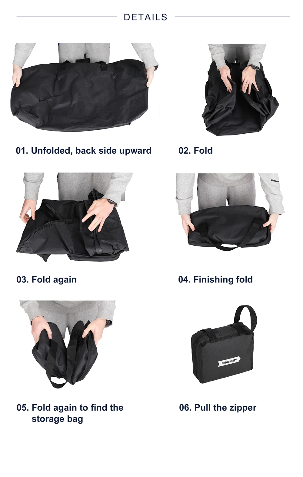 Rhinowalk Folding Bike Carry Bag 14-20 Inch For Brompton 3Sixty Foldable Bike Storage Bag Portable Fold Bicycle Carrying Bag