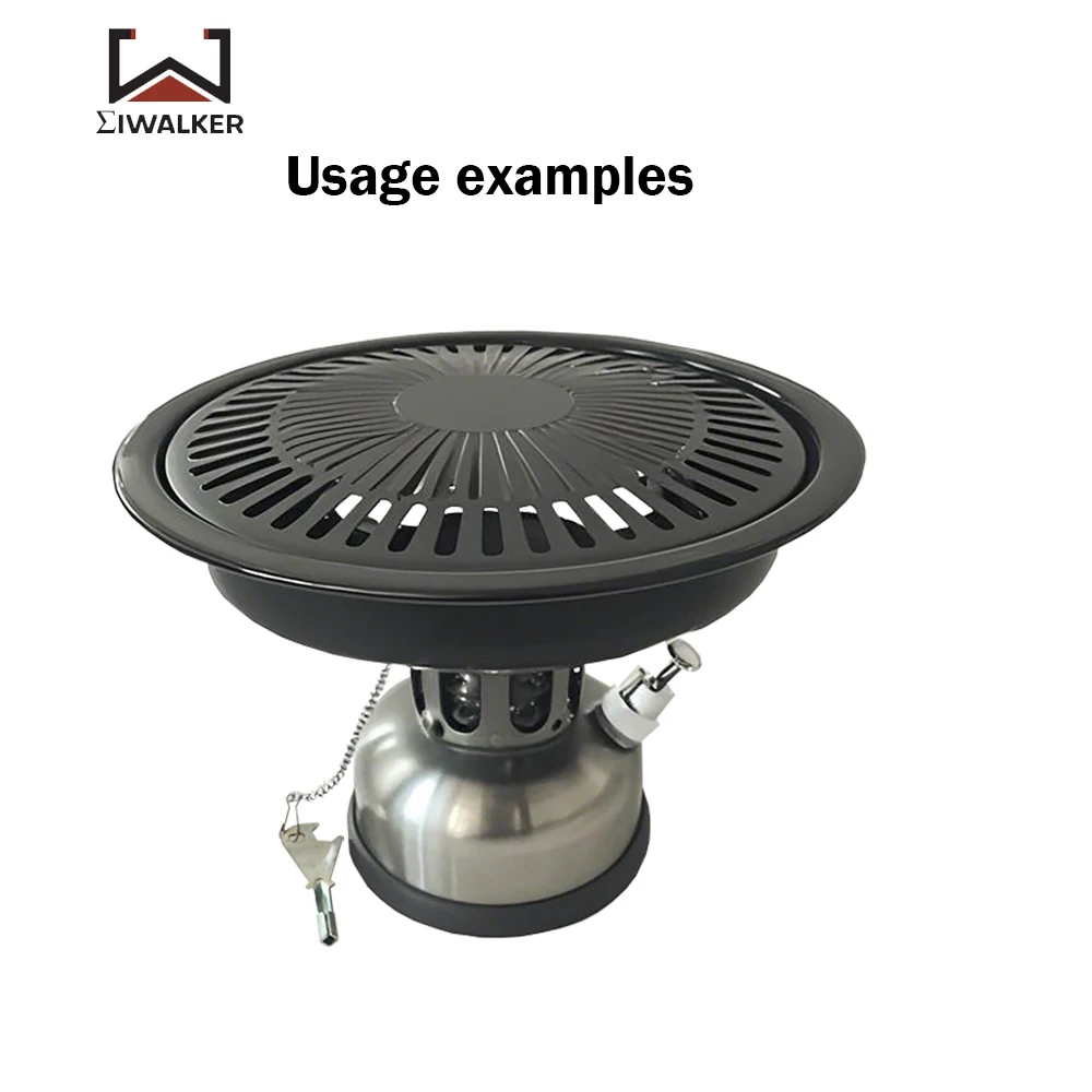 IWALKER Outdoor Camping Stainless Steel Pot Set, G43 Storage Pot, Grilling Pan, Complete Camping Cookware