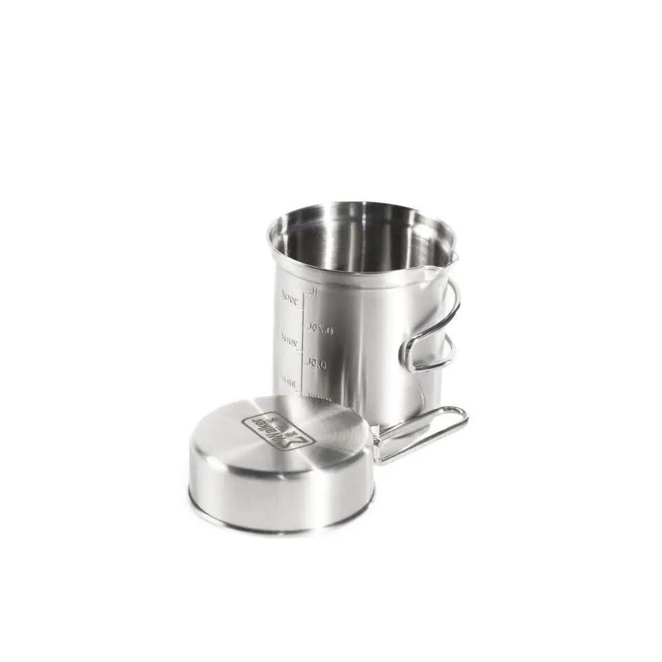 IWALKER Outdoor Camping Stainless Steel Pot Set, G43 Storage Pot, Grilling Pan, Complete Camping Cookware