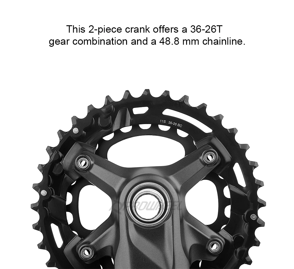 Shimano Deore M5100 Crankset 10/11S Mountain Bike Bicycle Crankset  FC-M5100 170/175mm Cranksets Bottom Bracket BB52 M500 M501