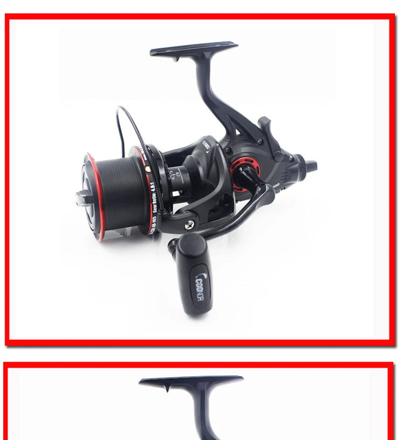 2024 New 12+1BB NFR 9000+8000 Series High Speed Carp Distant Fishing Wheel 4.6:1 Spinning Fishing Reel With Spare Metal Spool