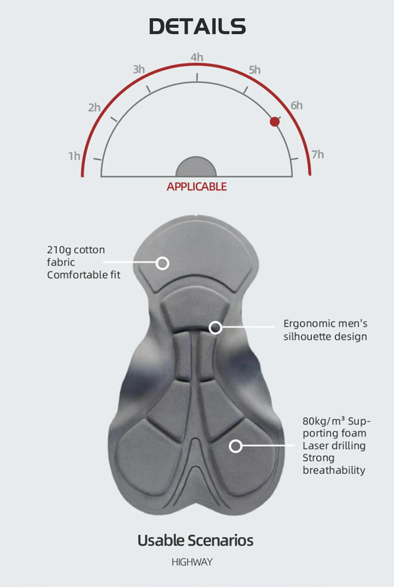 Ykywbike Cycling Bib Shorts Men Outdoor Wear Bike Cycling 6H Cycling Padded Riding Bib Tights Bicycle Bib Shorts 턱받이 반바지