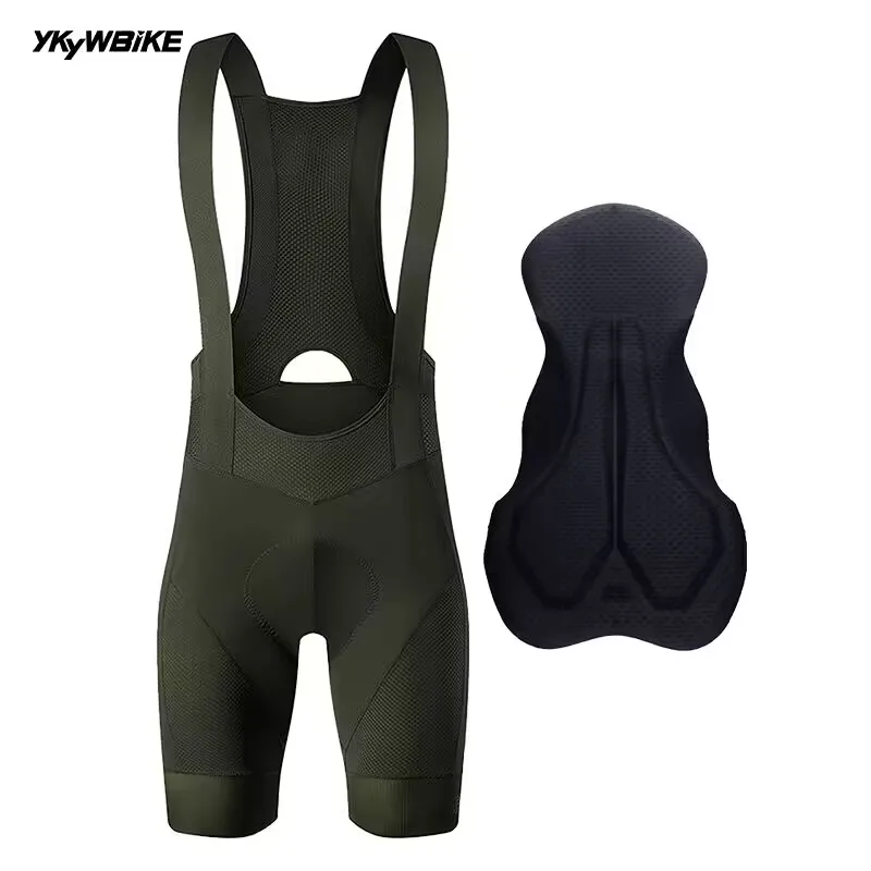 Ykywbike Cycling Bib Shorts Men Outdoor Wear Bike Cycling 6H Cycling Padded Riding Bib Tights Bicycle Bib Shorts 턱받이 반바지