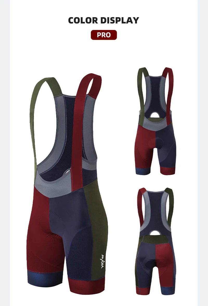 Ykywbike Cycling Bib Shorts Men Outdoor Wear Bike Cycling 6H Cycling Padded Riding Bib Tights Bicycle Bib Shorts 턱받이 반바지